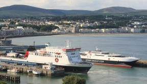 Isle of Man Steam Packet Company fleet in Douglas Harbour