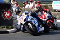 Action from the 2013 Isle of Man Steam Packet Company Southern 100 International Road Races