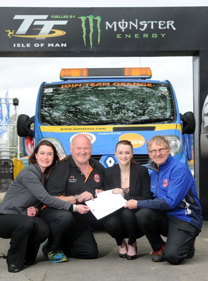 Steam Packet Marketing and Online Manager Renée Caley, TTMA Chairman Terry Holmes, Sefton Group Marketing Manager Nicola Wilkinson, TTMA Vice Chairman Gordy Moore