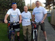 Isle of Man Sub Aqua Club members (left to right) Paul Leneghan, John Turner and Clive Bush will be cycling to raise funds for CRY (Cardiac Risk in the Young) and Finley’s Tracks