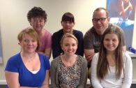 Members of the Nun Factor 2 cast. Back row from left, Trish Fargher, Angela Wells and Neil Callin. Front row from left, Liz Dixon, Kayleigh Parkinson and Laura Corkhill