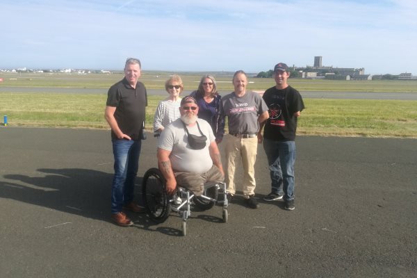 Some of the Let's Do Veterans members and charity supporters during a visit to the Isle of Man in 2018