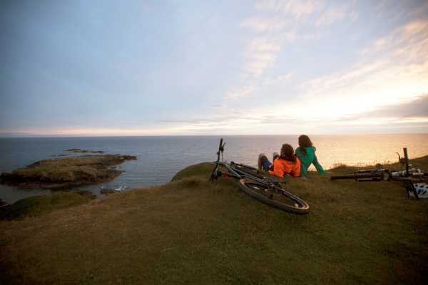 The Isle of Man's stunning coastline offers spectacular views as you cycle 