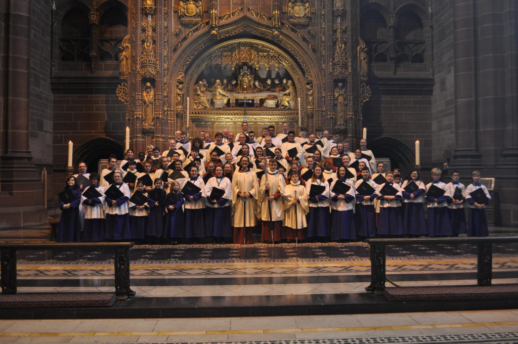 Isle of Man Cathedral Choir in Liverpool Cathedral 