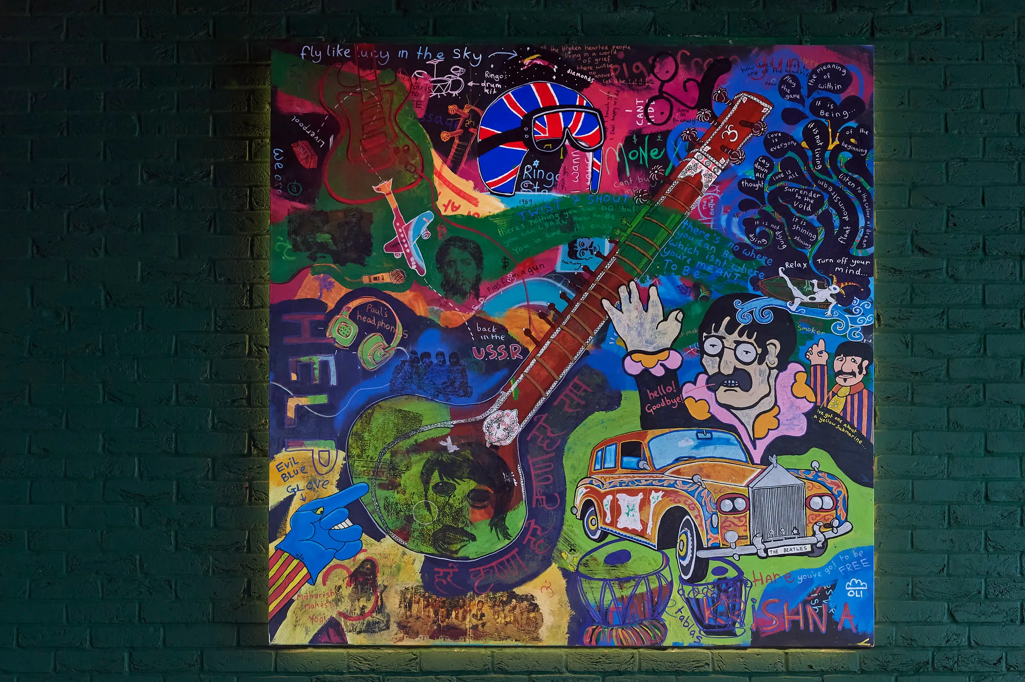 Beatles artwork in Malmaison