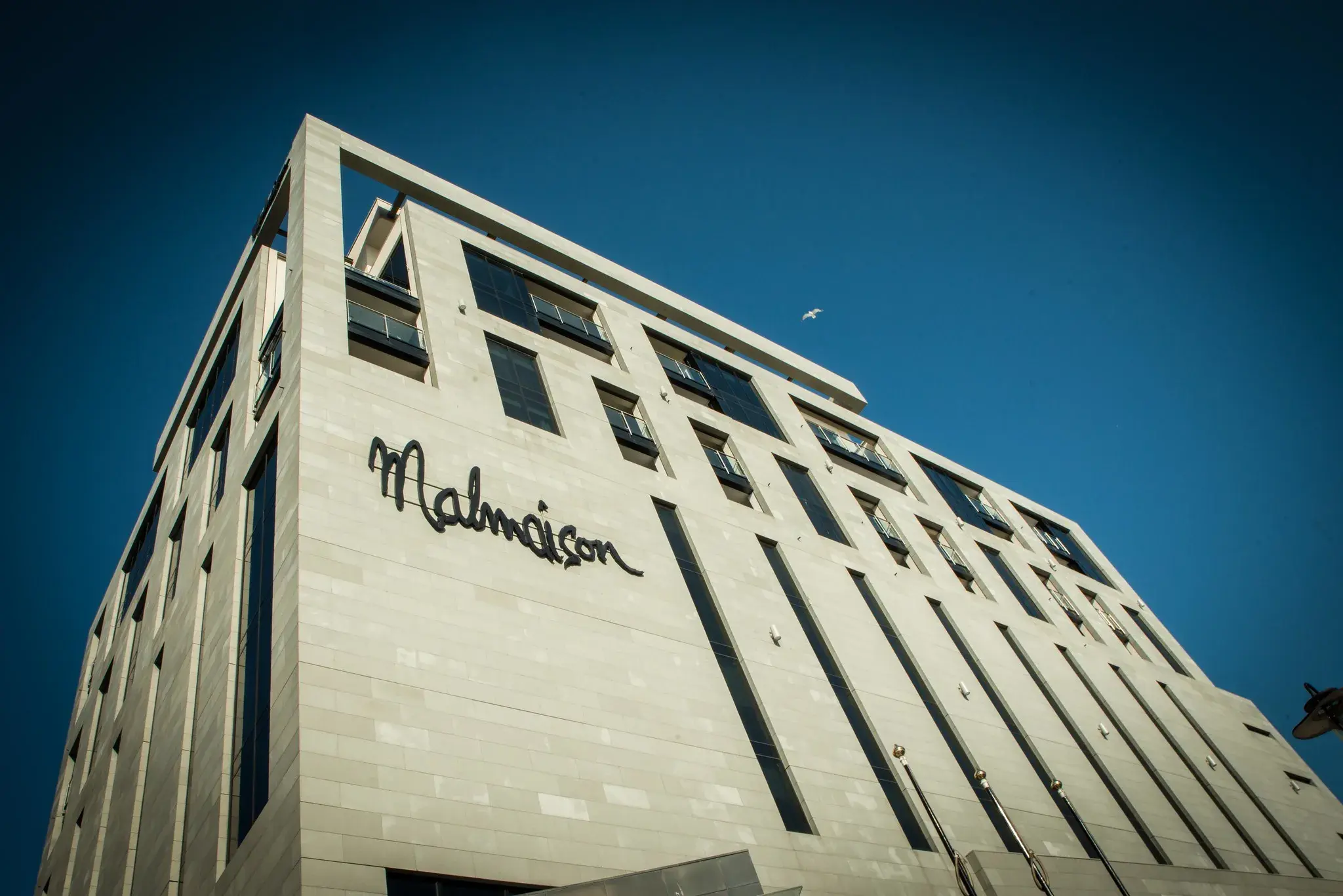Exterior of Malmaison Liverpool on a sunny day